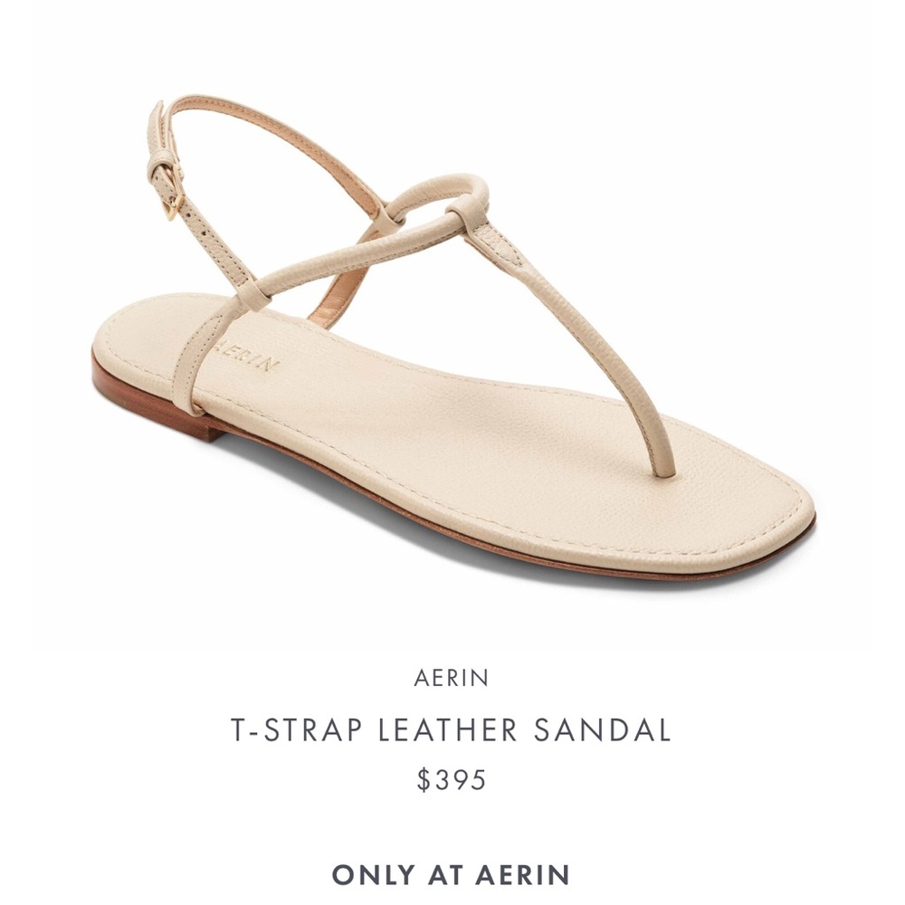 Aerin Beige Suede Sandals
